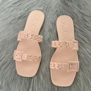 Authentic Gucci jelly sandals